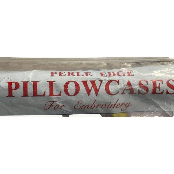 Jack Dempsey Needle Art Pillowcases Embroidery Kit Posie Garden Standard Size - Picture 2 of 7